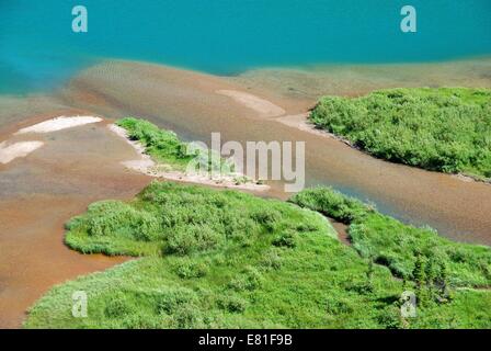 Les eaux turquoise du lac Grinnell dans le Glacier de l'article de Glacier National Park, Montana, USA Banque D'Images