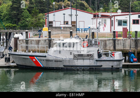 La Californie, U.S. Coast Guard Noyo River Station, 47 pieds Lifeboat (MLB) Banque D'Images