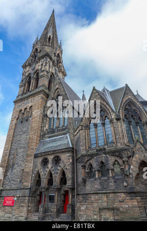 Vintage façade de péage de St John's Church à Édimbourg Banque D'Images