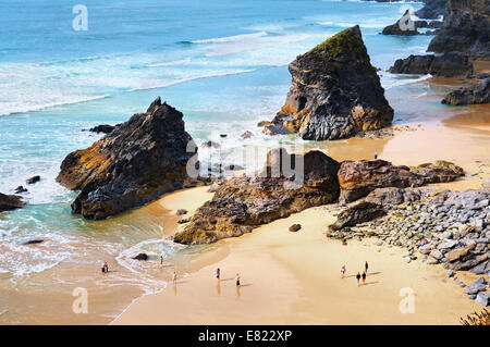 Bedruthan steps, North Cornwall, UK Banque D'Images