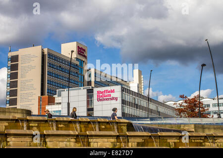 Bâtiment du campus de l'Université Sheffield Hallam à Sheffield, South Yorkshire, UK Banque D'Images