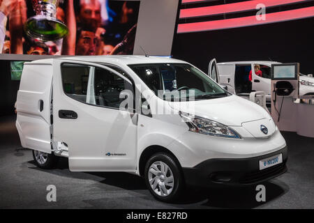 NISSAN e-NV200 Châssis électrique à la 65e Salon IAA Véhicules utilitaires à Hanovre 2014 Banque D'Images