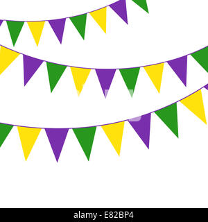 Mardi Gras party bunting Banque D'Images