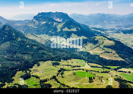 Vue aérienne de Zahmer Kaiser, Tyrol, Autriche Banque D'Images