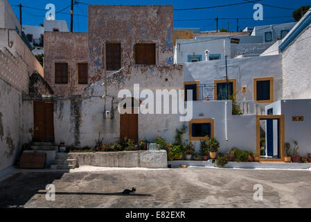 Maisons à Agia Marina. Banque D'Images