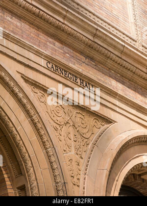 Entrée principale, Carnegie Hall, NYC Banque D'Images