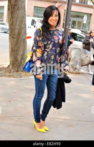 Rita arrivant à Dries Van Noten Printemps/Été 2015 défilé lors de la Semaine de la mode à Paris, France - 24 Sept 2014 - Photo : Céline Gaille Manhattan/Piste/photo alliance Banque D'Images