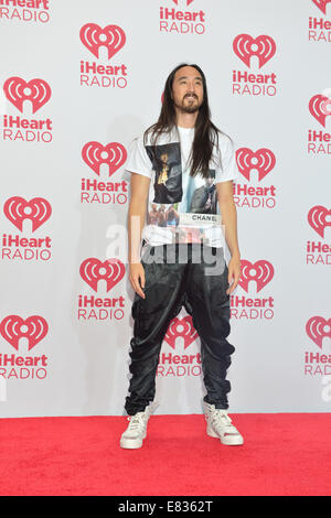 DJ Steve Aoki assiste à la 2014 iHeartRadio Music Festival Las Vegas Banque D'Images