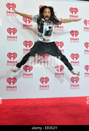 DJ Steve Aoki assiste à la 2014 iHeartRadio Music Festival Las Vegas Banque D'Images