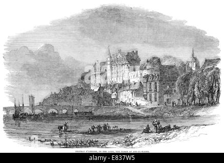 Chateau D'Amboise Loire Prison d'Abd El Kader 1853 Banque D'Images