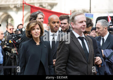 En deuil au PM Tony Benn's Funeral, St Margaret's Church, Londres comprend : Chuka Umunna Où : London, Royaume-Uni Quand : 27 Mars 2014 Banque D'Images