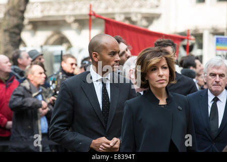 En deuil au PM Tony Benn's Funeral, St Margaret's Church, Londres comprend : Chuka Umunna Où : London, Royaume-Uni Quand : 27 Mars 2014 Banque D'Images