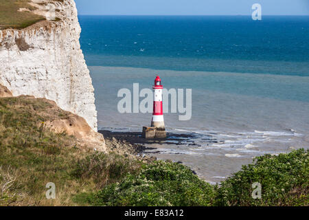 Beachy Head Lighthouse dans l'après-midi Banque D'Images