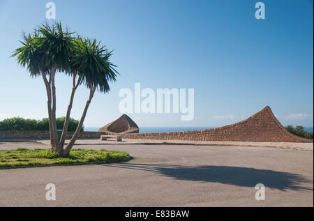 Sa Torre de palmiers, de sa Torre, Majorque, Iles Baléares, Espagne. Banque D'Images