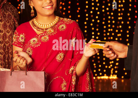 Diwali Festival Indien Carte de crédit commercial Banque D'Images