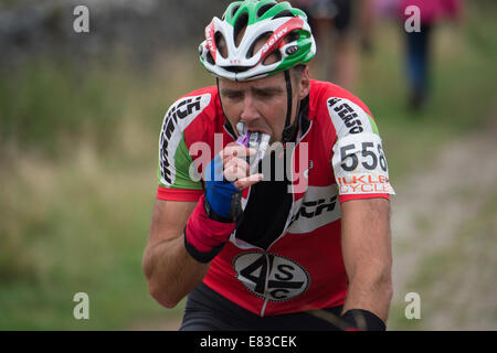 2014 3 pics en Cyclocross Yorkshire Dales Banque D'Images