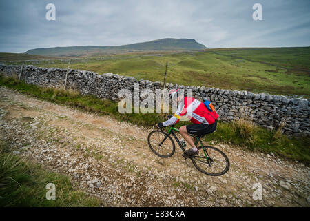 2014 3 pics en Cyclocross Yorkshire Dales Banque D'Images