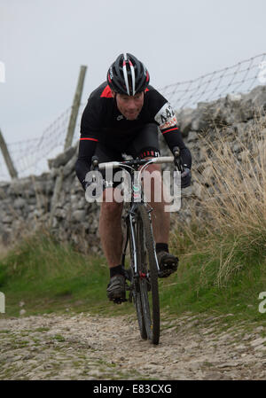 2014 3 pics en Cyclocross Yorkshire Dales Banque D'Images