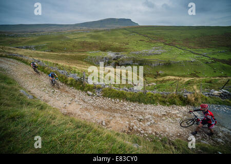 2014 3 pics en Cyclocross Yorkshire Dales Banque D'Images