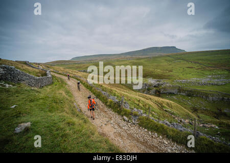 2014 3 pics en Cyclocross Yorkshire Dales Banque D'Images