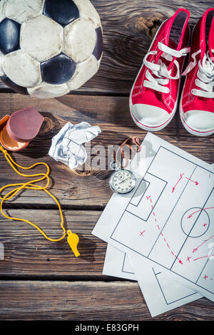 Plan pour jouer au football à l'école Banque D'Images