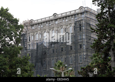 Un immeuble en cours de rénovation à Batumi, Géorgie le jeudi 11 septembre 2014 Banque D'Images