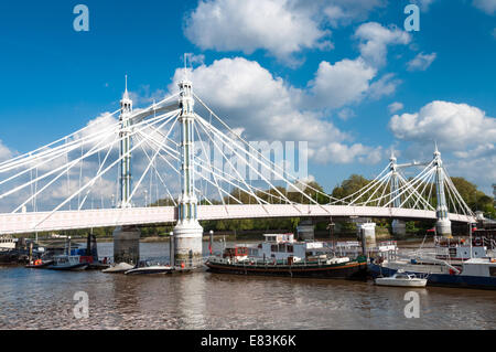 Albert Bridge, London, England, UK Banque D'Images