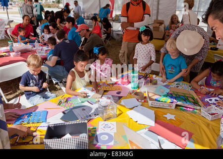 Pour l'aire d'artisanat à foire culturelle - USA Banque D'Images