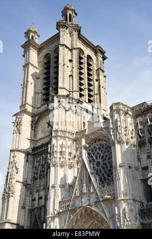 St pierre et la cathédrale Paul à Troyes, France Banque D'Images