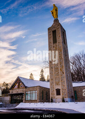 Le Sanctuaire National Grotte de Lourdes à Emmitsburg, Maryland. Banque D'Images