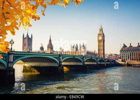 Big Ben et des chambres du parlement, Londres Banque D'Images