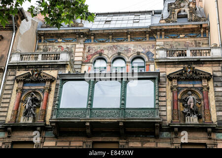 Budapest, Hongrie Mai café Mano Banque D'Images