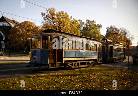 Ancien Tramway de Stockholm, Suède, Suède Banque D'Images