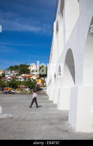 Arcos da Lapa (Carioca) Aqueduc, Lapa, Rio de Janeiro, Brésil Banque D'Images