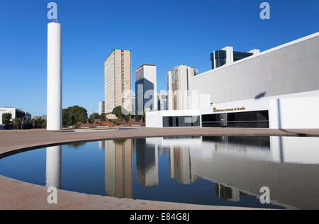 Bibliothèque nationale, Brasilia, Brésil, District Fédéral Banque D'Images