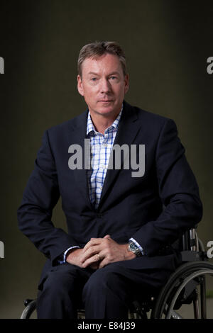 Frank Gardner, journaliste et auteur , au Edinburgh International Book Festival 2014. Edimbourg, Ecosse. 16 août 2014 Banque D'Images