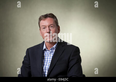 Frank Gardner, journaliste et auteur , au Edinburgh International Book Festival 2014. Edimbourg, Ecosse. 16 août 2014 Banque D'Images