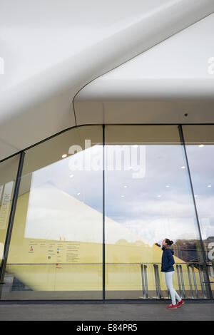 Amsterdam, Pays-Bas, l'entrée principale du Stedelijk Museum Banque D'Images