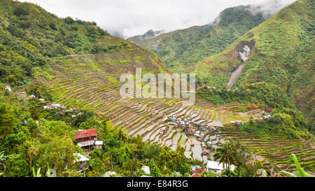 Terrasses de riz de Banaue - Batad, Philippines, Banque D'Images