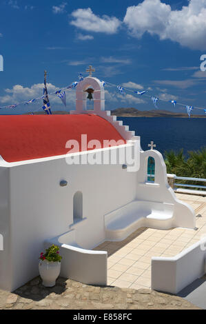 Chapelle à Agios Ioannis, Mykonos, Cyclades, Grèce Banque D'Images