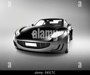 Voiture de Sport noir Banque D'Images