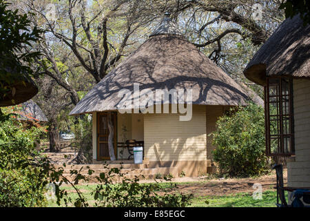 Dans le camp de Skukuza hébergement dans le Parc National Kruger Banque D'Images