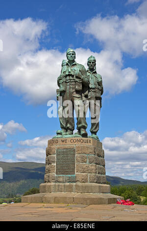 Monument de commando à Spean Bridge près de Fort William, Écosse Banque D'Images