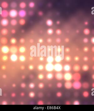 Mise en page graphique en pointillé rouge de taches colorées Banque D'Images