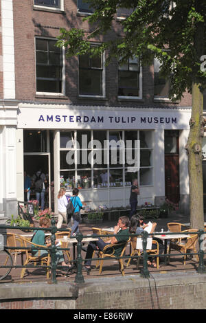 Musée de la tulipe d'Amsterdam Prinsengracht Amsterdam Pays-Bas Banque D'Images