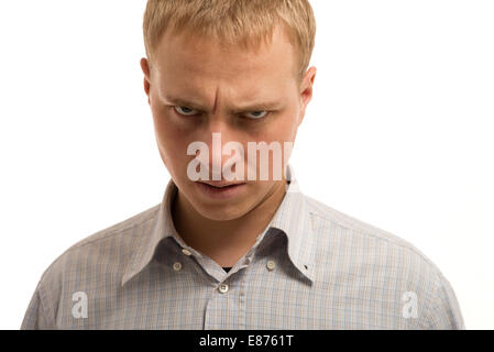 Homme en colère. Banque D'Images