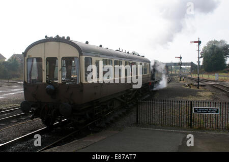 La Severn Valley Railway à Kidderminster, Worcestershire, Royaume-Uni Banque D'Images