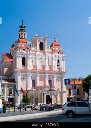 L'église Saint Kazimere/VILNIAUS ŠV. KAZIMIERO BAŽNYČIA, Vilnius, Lituanie Banque D'Images