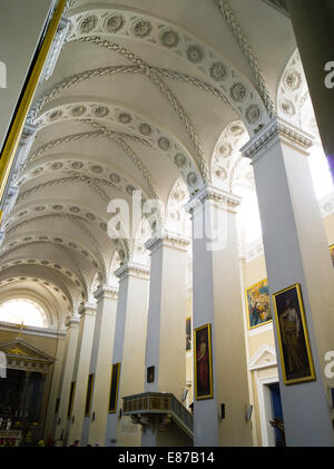 Vue de l'intérieur de la cathédrale de Vilnius/Katedra, Vilnius, Lituanie Banque D'Images