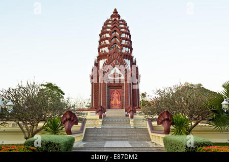 Pilier de la ville culte, lieu saint et du culte de la ville de Prachuap Khiri Khan, Thaïlande Banque D'Images